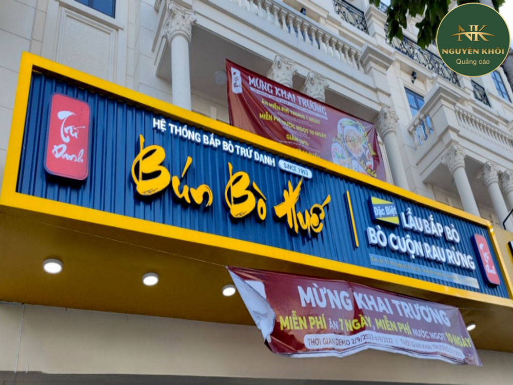 Làm biển quảng cáo Hải Phòng CHUẨN GU - Thi công biển hiệu trọn gói