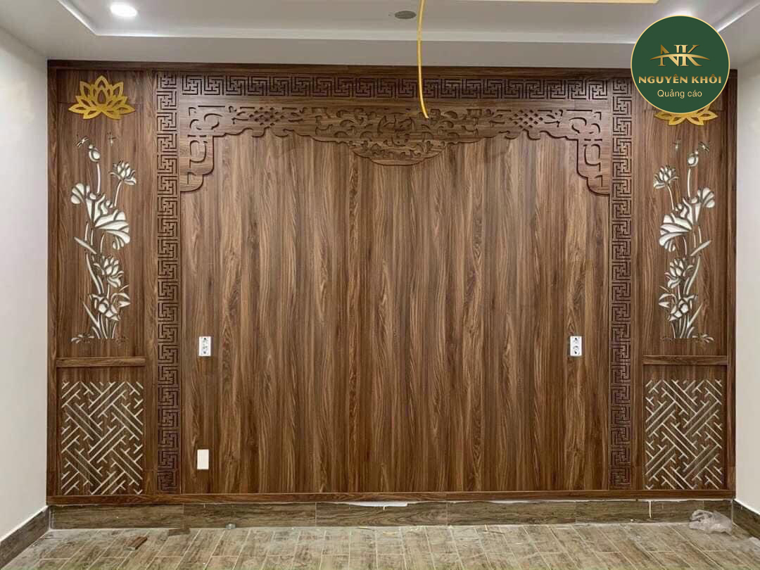 Vách Ngăn Phòng Thờ Gỗ Đẹp, Sang Trọng