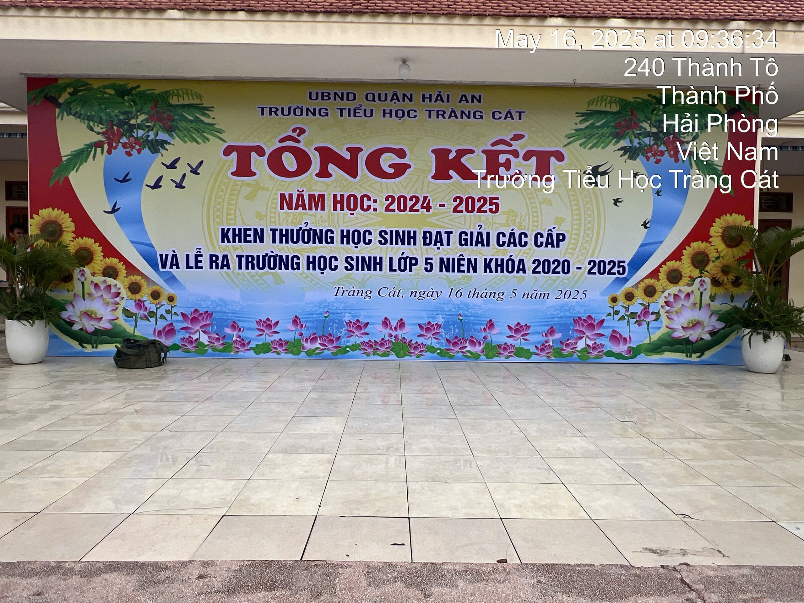 BIỂN BẠT HIFLEX TỔNG KẾT NĂM HỌC