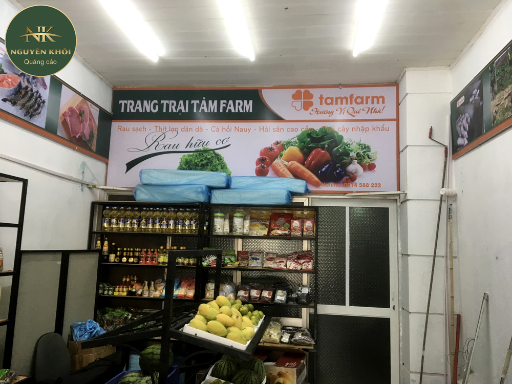 Biển quảng cáo đẹp mắt tại Tam Farm  - Quảng cáo Nguyên Khôi