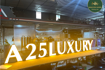 Chữ Inox Có Đèn LED A25LUXURY