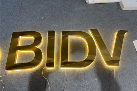 Chữ Inox Có Đèn LED BIDV