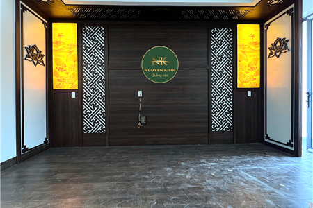 Vách ngăn phòng thờ đẹp hiện đại
