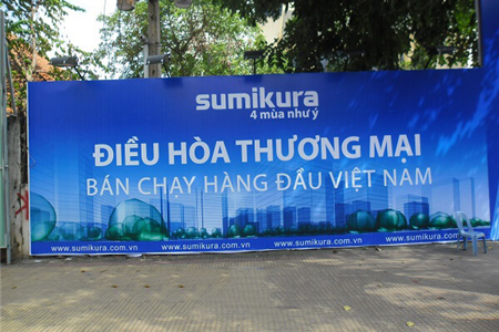 Biển bạt khổ lớn Hiflex điều hoà Sumikura