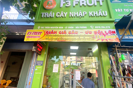 BIỂN ALU CHỮ NỔI LED F3 FRUIT