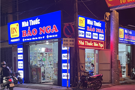 Biển Bạt 3M Nhà thuốc Bảo Nga