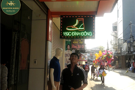 Biển vẫy Led tại Đình Đông - Quảng cáo Nguyên Khôi