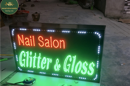 Biển vẫy Led Nail Salon - Quảng cáo Nguyên Khôi