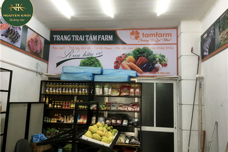Biển quảng cáo đẹp mắt tại Tam Farm  - Quảng cáo Nguyên Khôi
